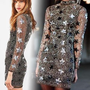 NWT TopShop Sequined Star Embellished Mini Dress